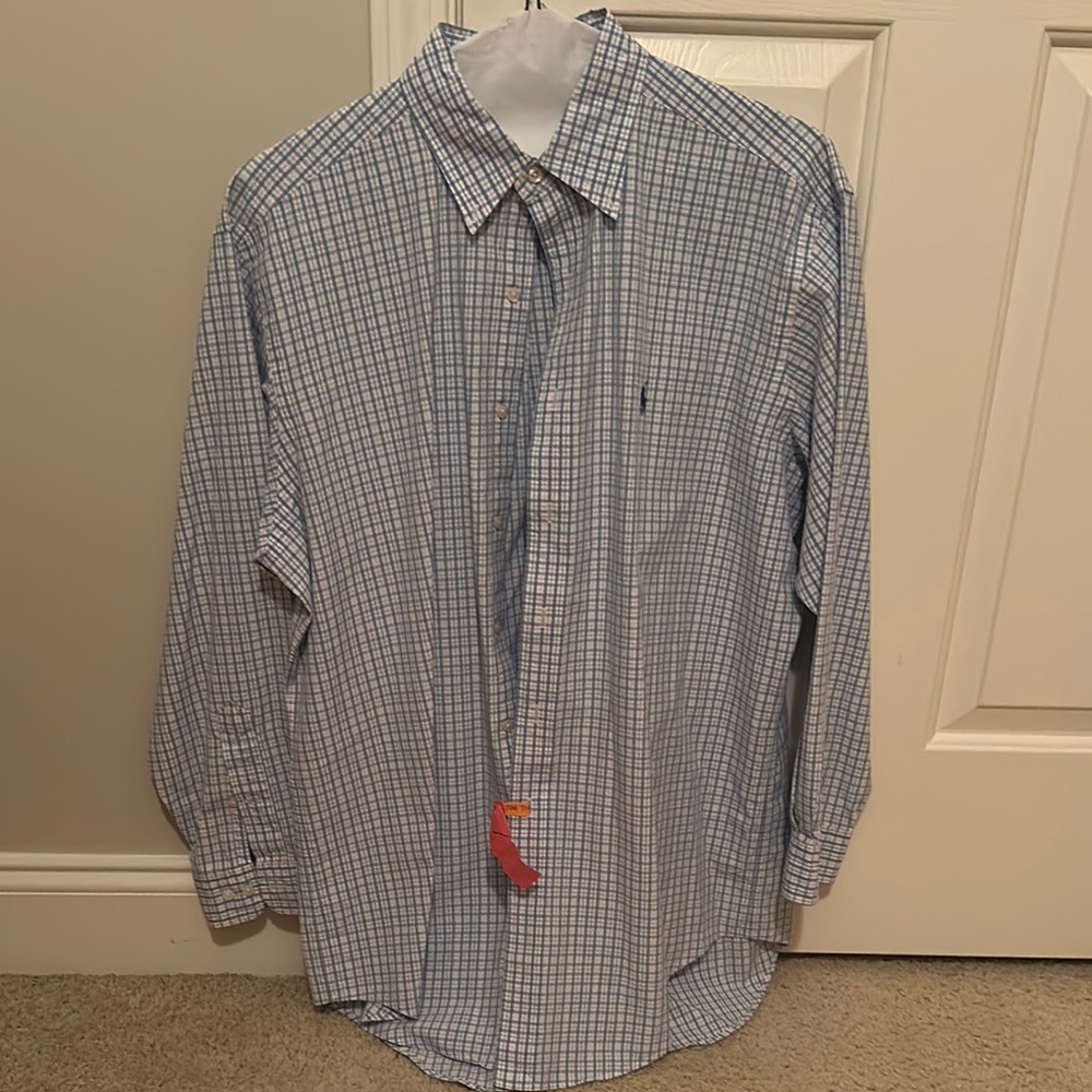 Men's Blue Checkered Shirt